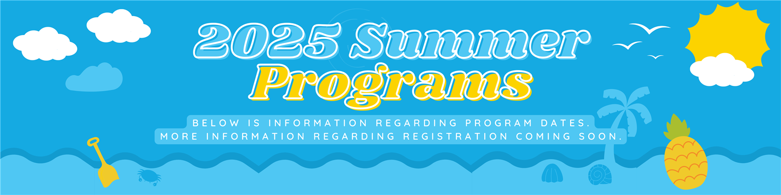 2025 Summer Programs info banner